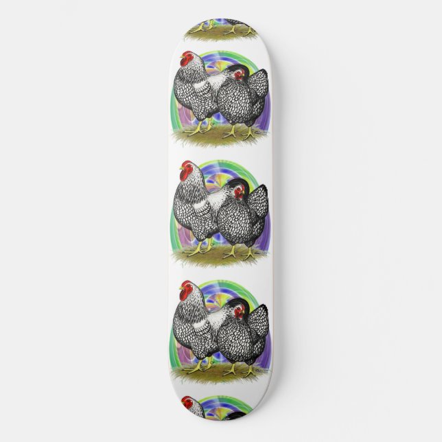 Wyandotte:  Easter Egg Pair Skateboard (Front)