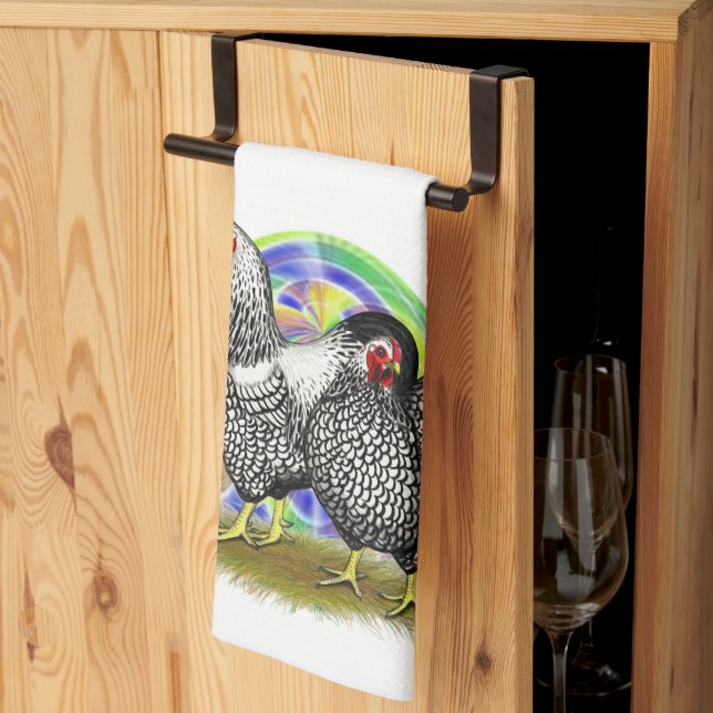 Wyandotte:  Easter Egg Pair Tea Towel (Thirds Fold)