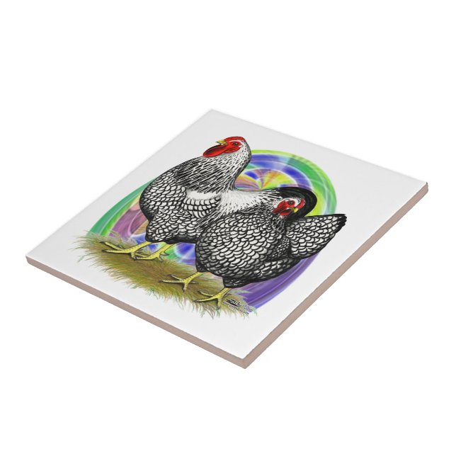 Wyandotte:  Easter Egg Pair Tile (Side)