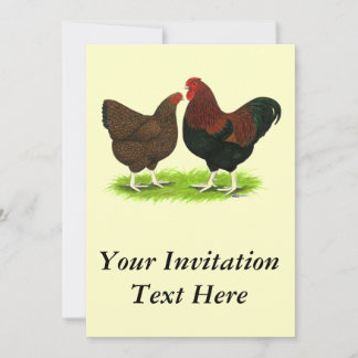 Wyandotte: Partridge Pair Invitation