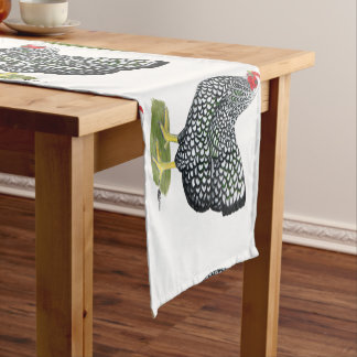 Wyandotte: Silver-laced Hen Short Table Runner