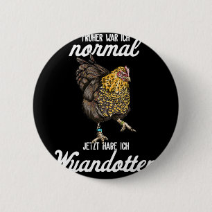 Wyandotten Chicken I Hen Egg Rooster Motif For Chi 6 Cm Round Badge