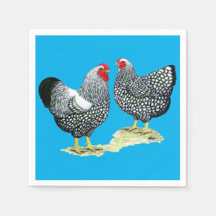 Wyandottes Silver-laced Pair Napkin