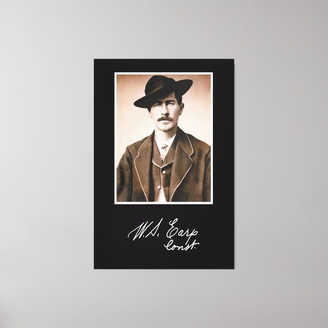Wyatt Earp Constable in His Prime Canvas Print (Front)