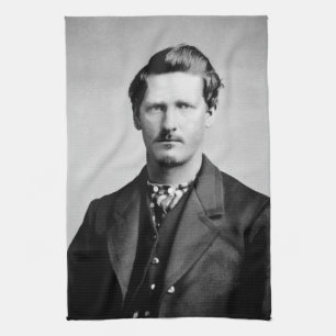 Wyatt Earp: Lawman, Gunfighter, Saloon Keeper Tea Towel