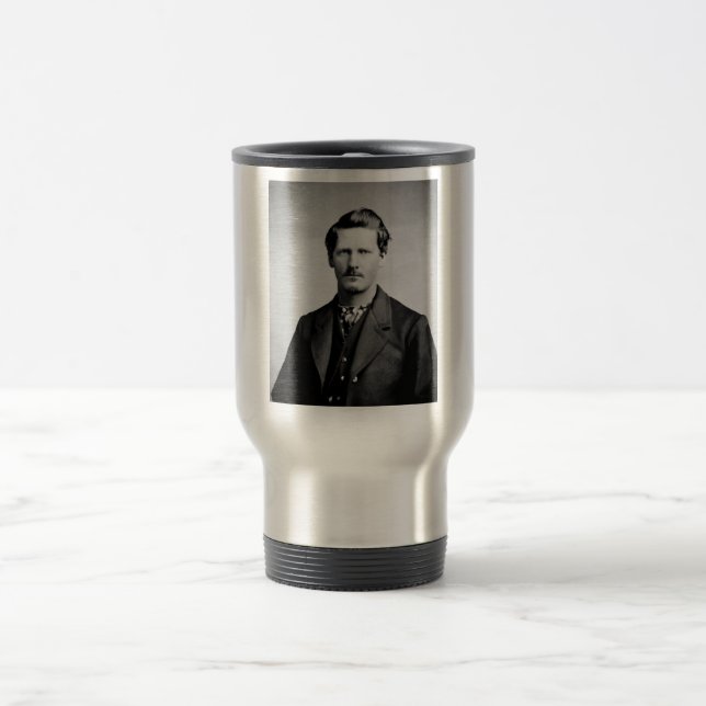 Wyatt Earp: Lawman, Gunfighter, Saloon Keeper Travel Mug (Center)