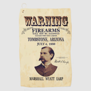 Wyatt Earp Marshall Golf Towel