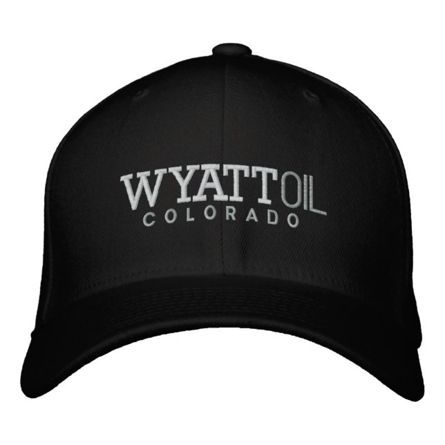 Wyatt Oil Embroidered Hat (Front)