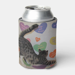 Wyatt's Love Hearts  - Cat / Kitten Can Cooler