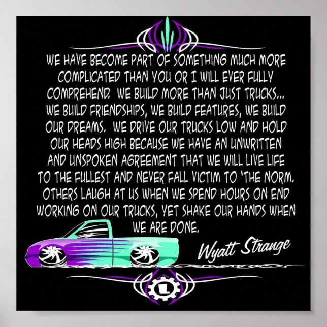wyattstrange mini truck poster (Front)