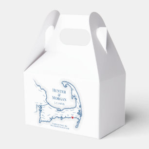 Wychmere Beach Club Cape Cod Wedding Elegant Favour Box