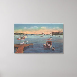 Wychmere Harbour Scene Canvas Print