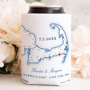 Wychmere Harwich Port Cape Cod Wedding Favour Can Cooler