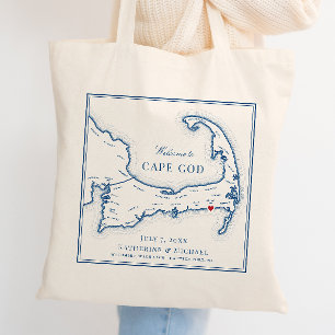 Wychmere Harwich Port MA Wedding Favour Welcome Tote Bag