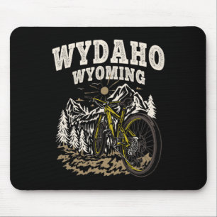 Wydaho Wyoming Mountain Biking Biker Cyclist Mouse Pad