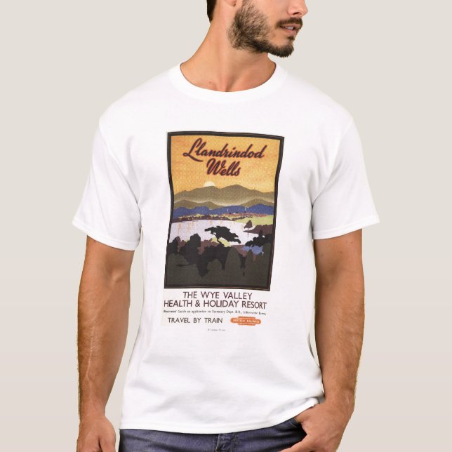 Wye Valley Resort British Rail Poster T-Shirt (Front)