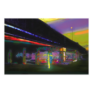 WYKEHAM STREET BRIDGE GRAFFITI PHOTO PRINT
