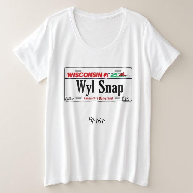 Wyl Snap Plus Size T-Shirt (Design Front)
