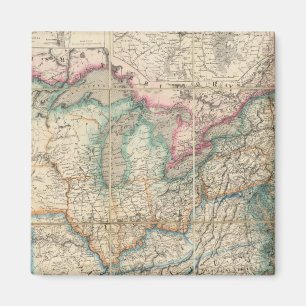 Wyld's Military Map Of The United States Magnet