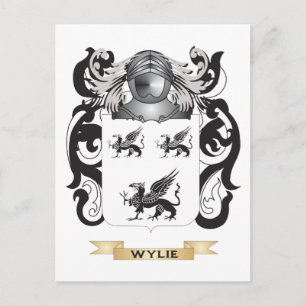 Wylie Family Crest (Coat of Arms) Postcard