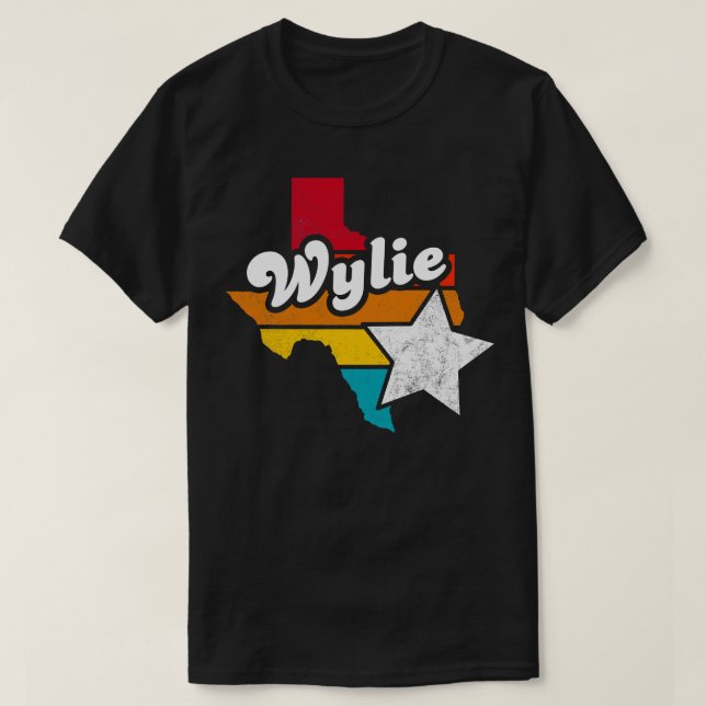 Wylie Texas Vintage Distressed Souvenir 2 T-Shirt (Design Front)