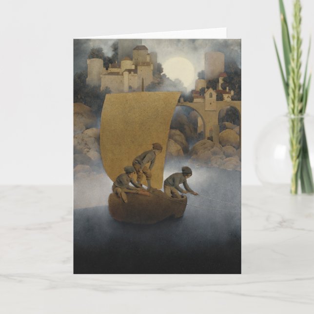 Wynken, Blynken, and Nod Card (Front)