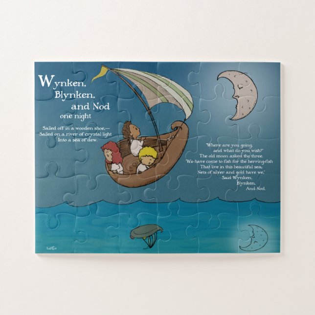 Wynken, Blynken, and Nod Jigsaw Puzzle (Horizontal)