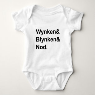 Wynken Blynken & Nod Wooden Shoe Bedtime Story Baby Bodysuit