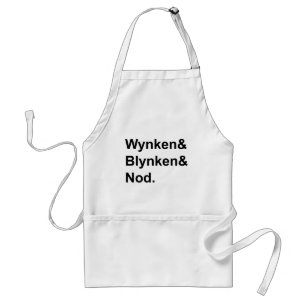 Wynken Blynken & Nod   Wooden Shoe Bedtime Story Standard Apron