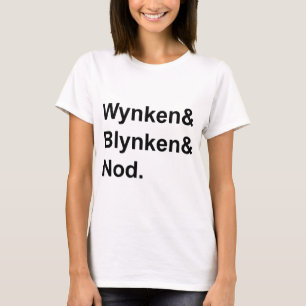 Wynken Blynken & Nod Wooden Shoe Bedtime Story T-Shirt