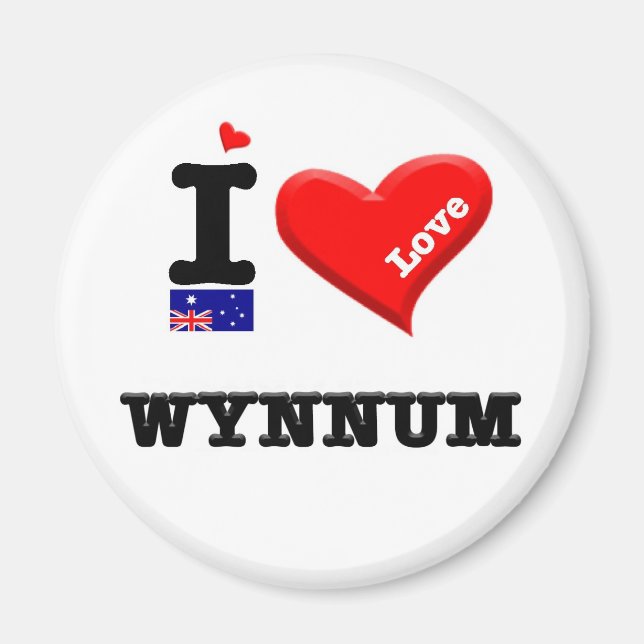 WYNNUM - I Love Magnet (Front)