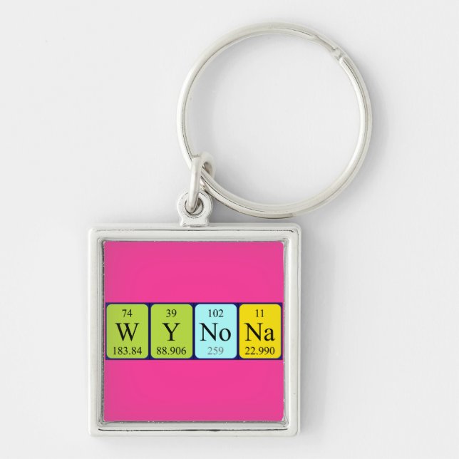 Wynona periodic table name keyring (Front)