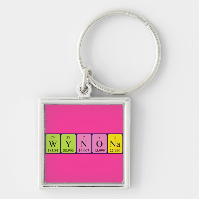 Wynona periodic table name keyring (Front)