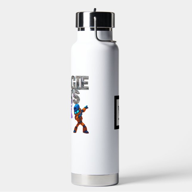 WYNOT Brand Collection: Boogie Bots Water Bottle (Left)