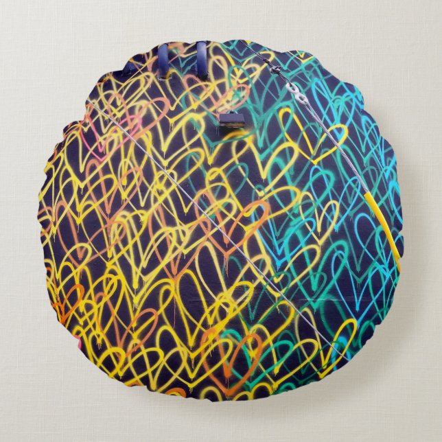 Wynwood miami round cushion (Front)