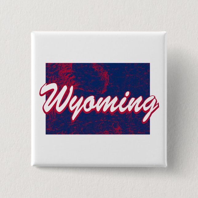 Wyoming 15 Cm Square Badge (Front)