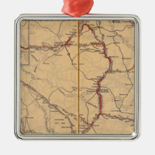 Wyoming 4 metal tree decoration