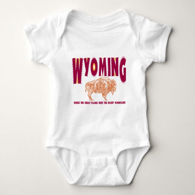 Wyoming Baby Bodysuit (Front)