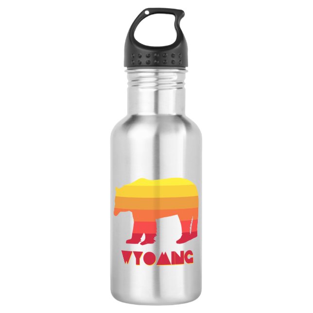Wyoming Bear 532 Ml Water Bottle (Front)