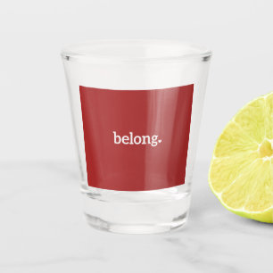Wyoming Belong State Map Shot Glass