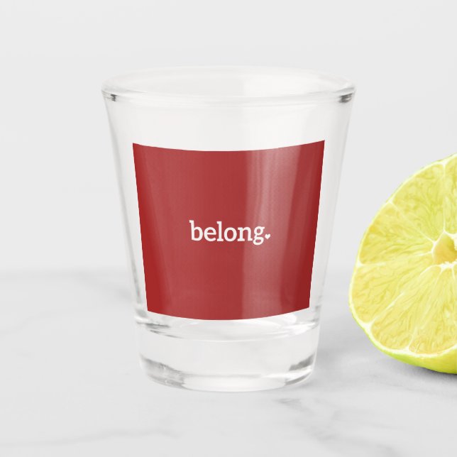 Wyoming Belong State Map Shot Glass (Front)