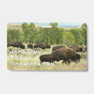 Wyoming Bison ID Badge
