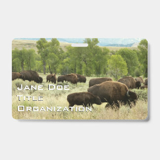 Wyoming Bison ID Badge