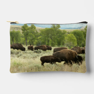 Wyoming Bison Nature Animal Photography Accessory Pouch