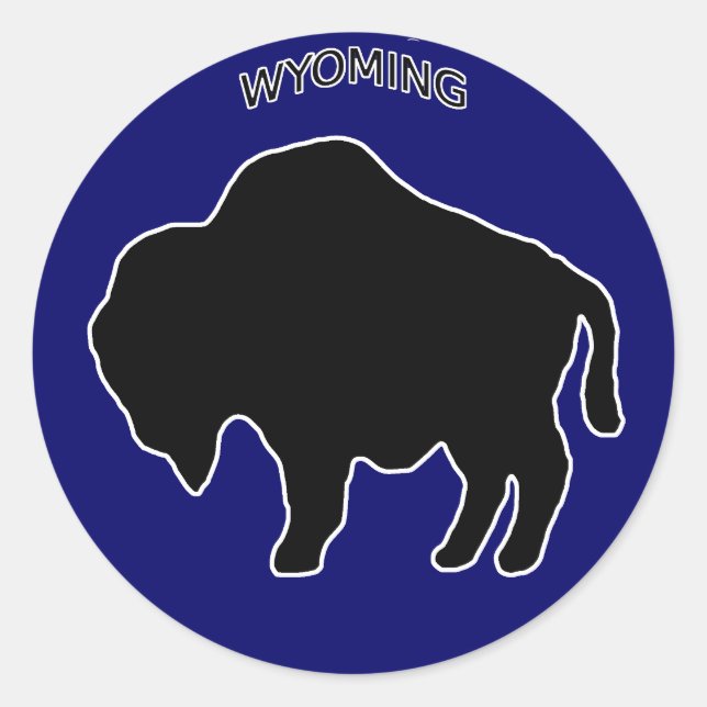 Wyoming Buffalo Sticker (Front)