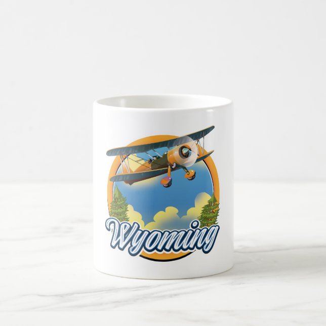 Wyoming Cartoon logo Coffee Mug (Center)