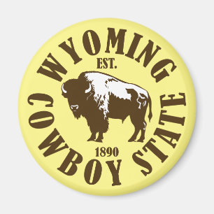 Wyoming,Cowboy State Magnet