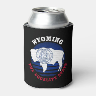 WYOMING EQUALITY STATE FLAG CAN COOLER