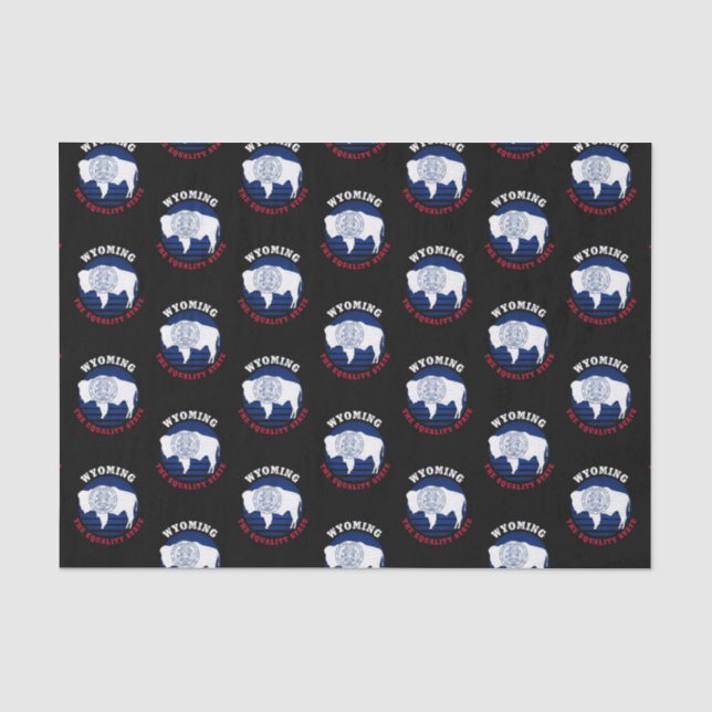 WYOMING EQUALITY STATE FLAG TISSUE PAPER (Front)