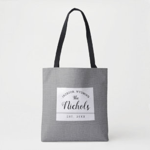 Wyoming Family Monogram State Tote Bag